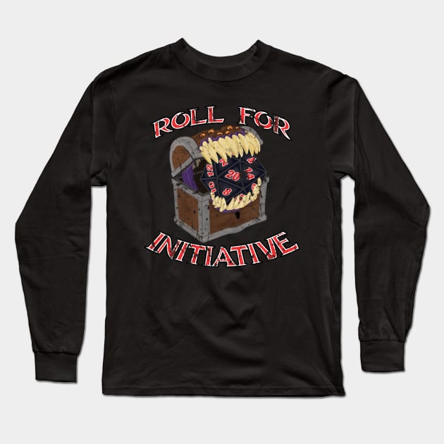 Roll for Initiative Long Sleeve T-Shirt by Flashpool